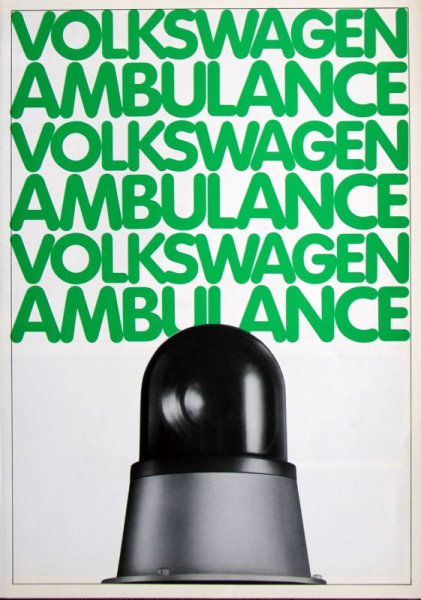 Volkswagen T2 Transporter Ambulance Modelprogram 1982 Carbrochure (4213)